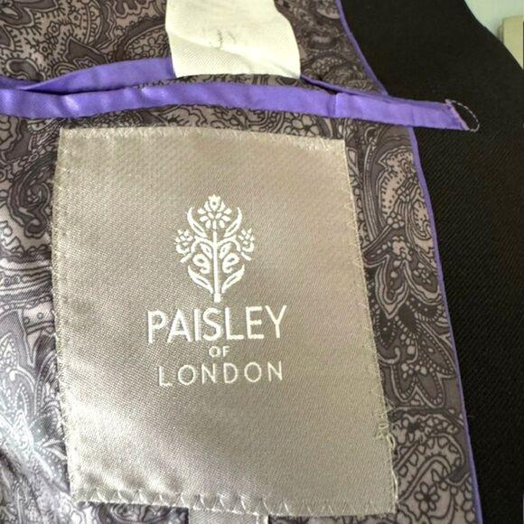 PAISLEY OF LONDON PHILLIP BLACK BLAZER JACKET BOYS SIZE 16 NWT HTF - Picture 15 of 16